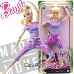 Barbie Made to Move Кукла Барби тренираща йога с руса коса GXF04